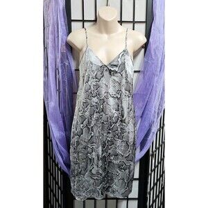White House Black Market Python Snake Print Slip Dress Size P 00 Super Silky!